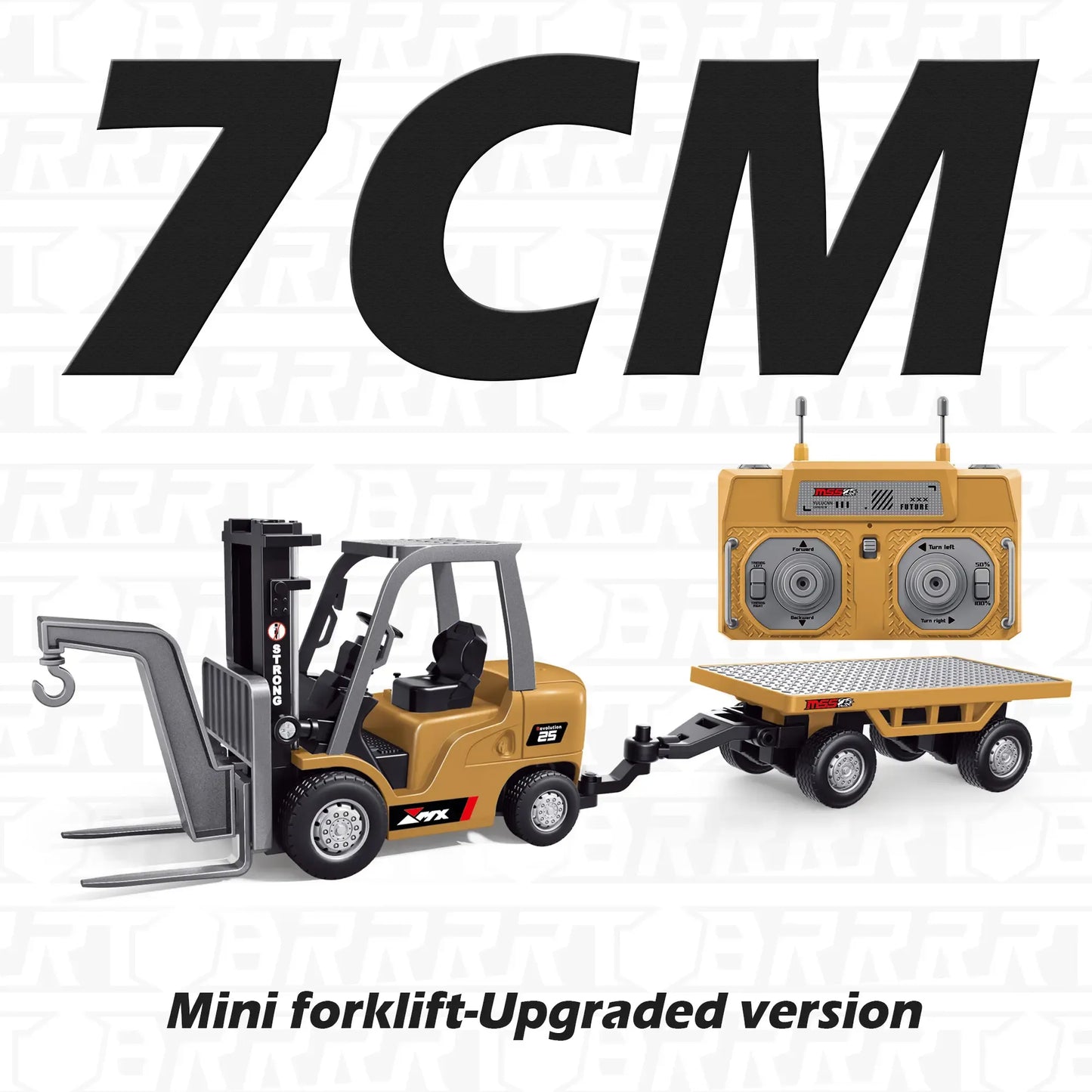 BRRRRT 1/64 RC Forklift Toy Remote Control Excavator RC Dump Truck RC Bulldozer for Adults Kids Boys and Girls RC Construction Vehicles