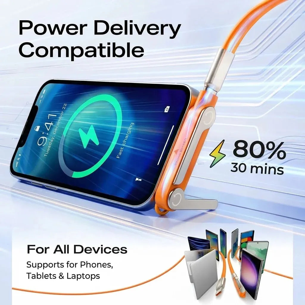 🔥🔥Fast-Charging Cable with Detatchable Stand