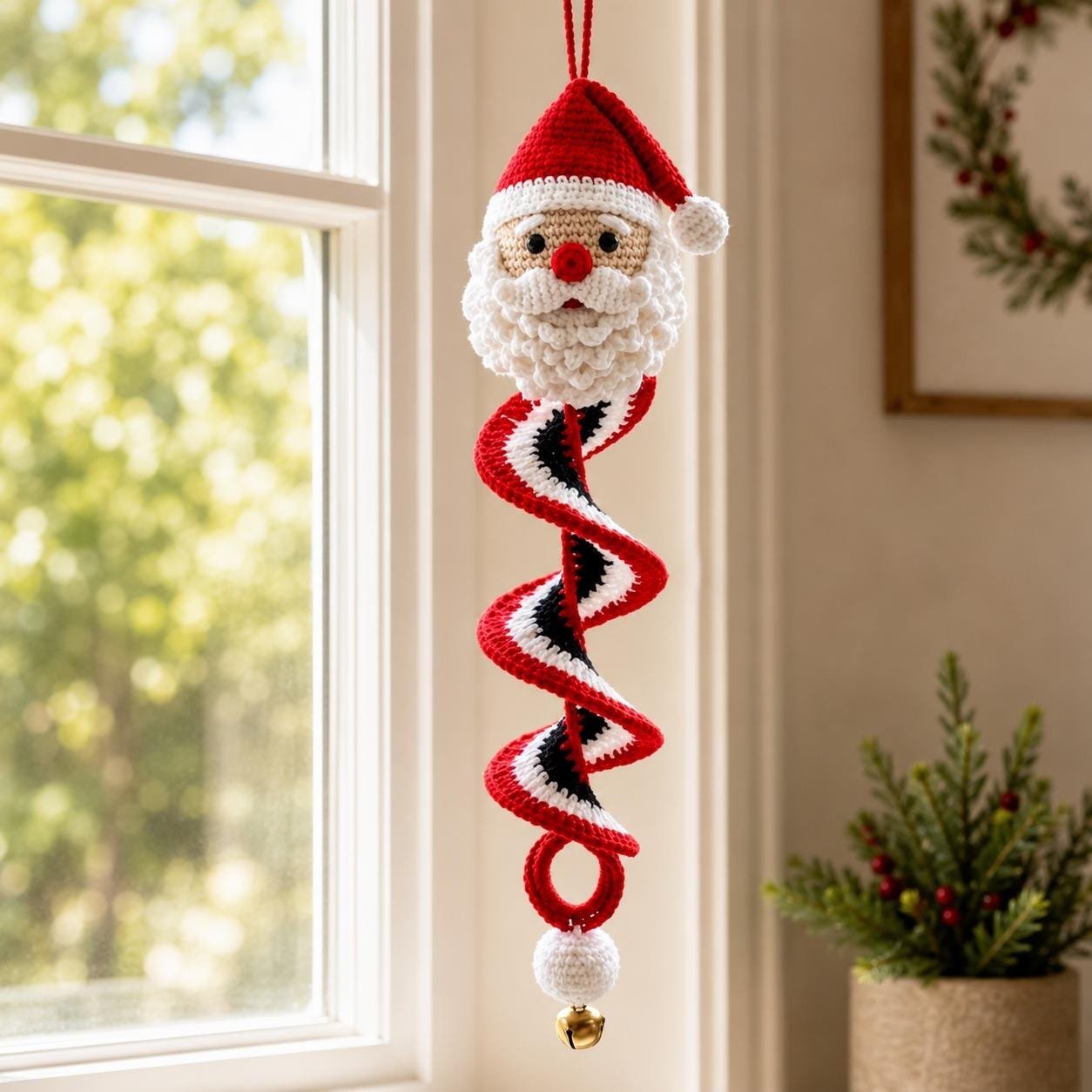 🎅 DIY Crochet Snowman Swirl Ornament Kit - 🎄🧶A crochet project suitable for beginners