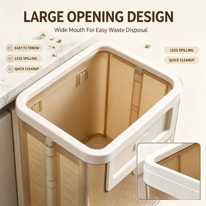 🏠 Small space savior! Folds into an "ultra-thin sheet" in 1 second. This wall-mounted bin keeps countertops neat forever✨