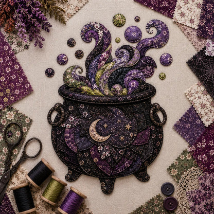 🎃 Halloween Patchwork Scrap Fabric DIY Kit