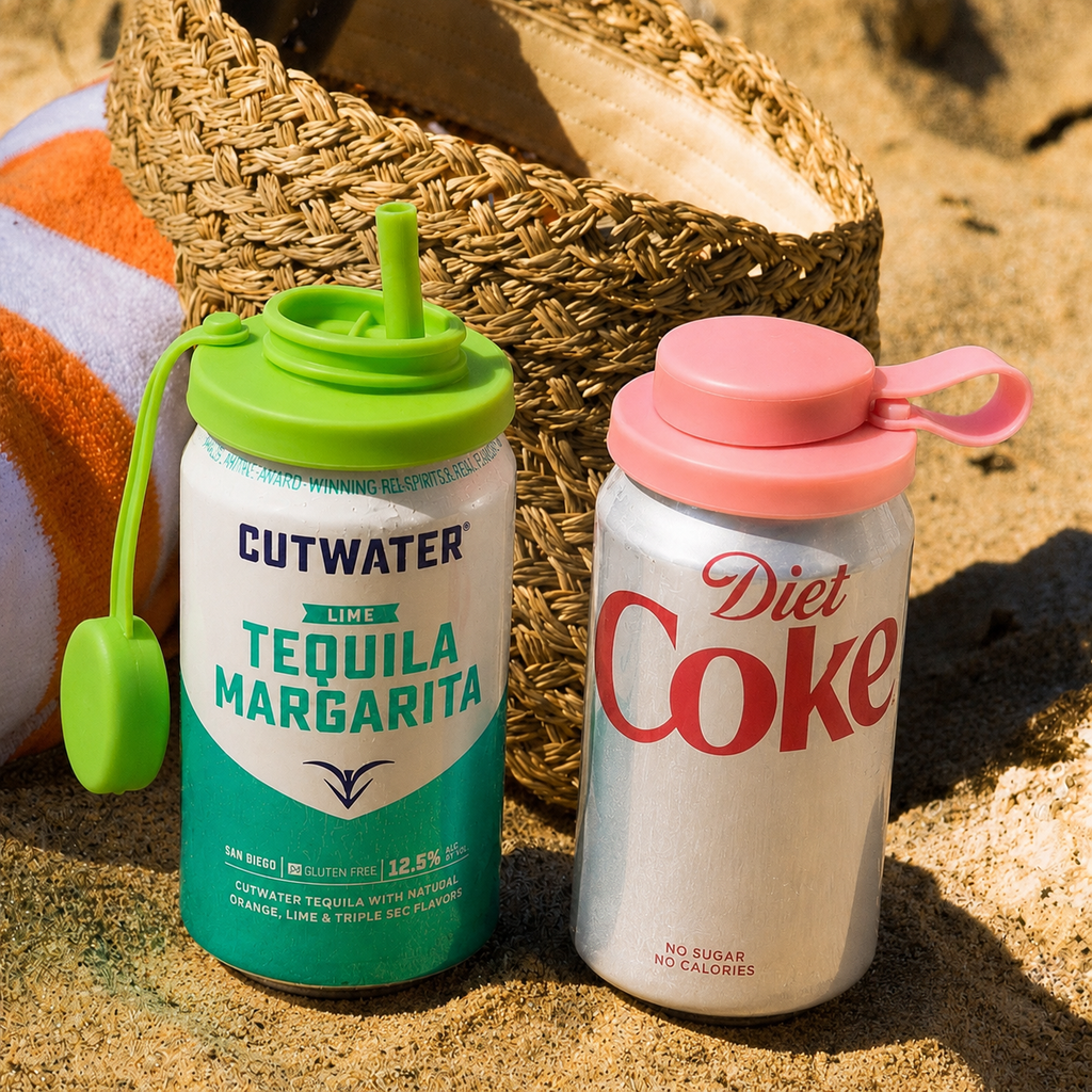 Spill-Proof Can Lid & Straw