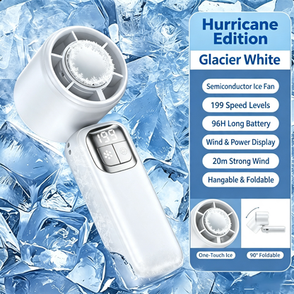 🔥 Summer Hot Sale 📢⚡ 50K+ SOLD! ❄ Foldable Handheld Cooling Fan with LED Display