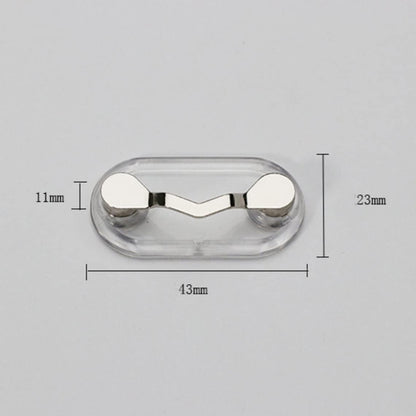 3 Pack Magnetic Eye Glasses Sunglasses Holder ID badges Hang headphone Clip Brooch ( Black / Silver / Pink one of each)