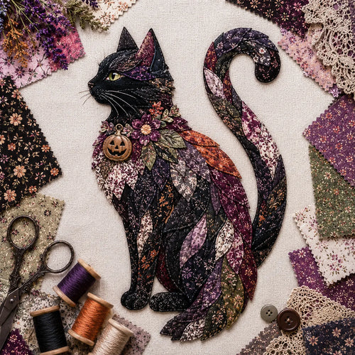 🎃 Halloween Patchwork Scrap Fabric DIY Kit