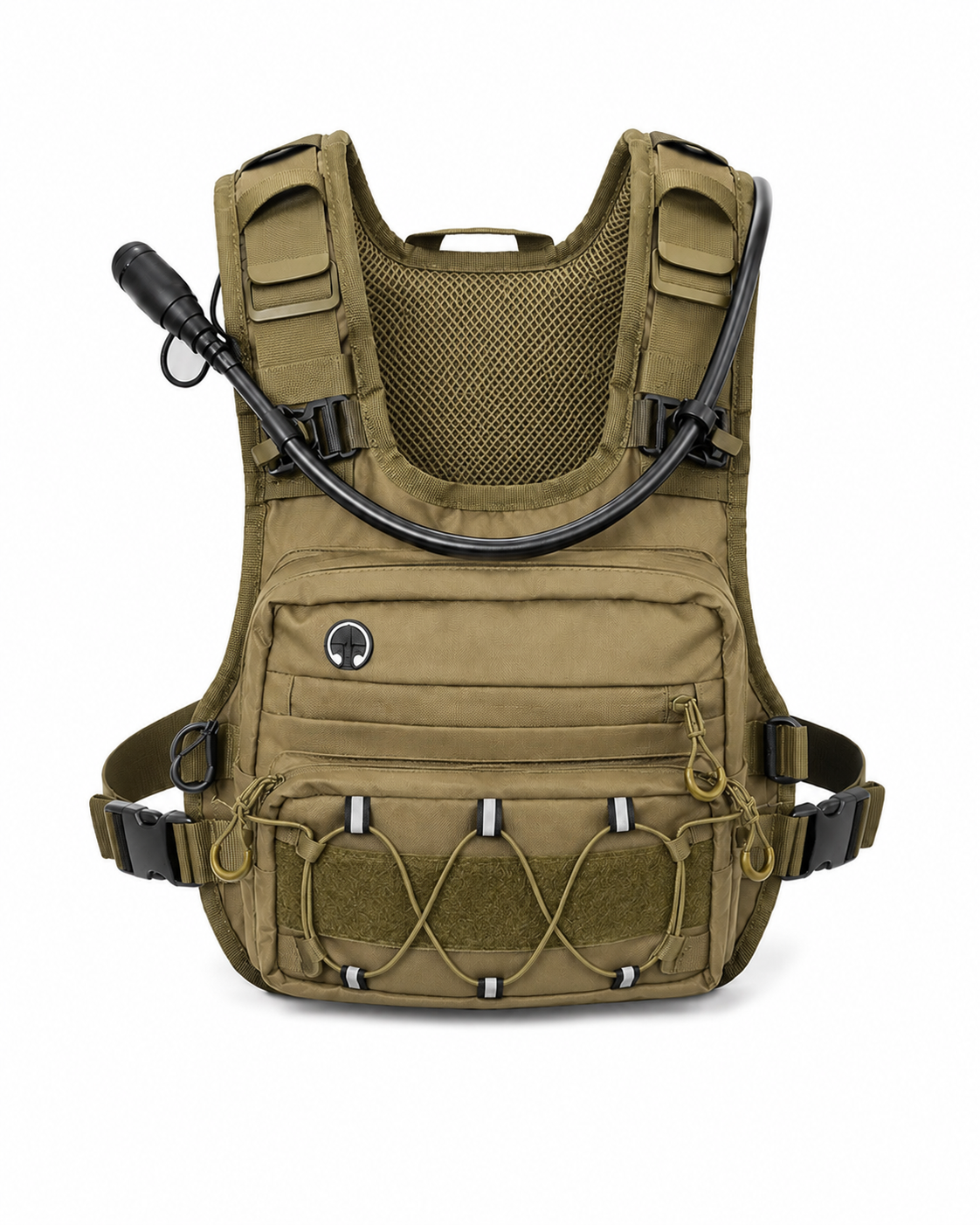 Tactical Hydration Vest Pack | Camo Outdoor Cycling Running Chest Bag