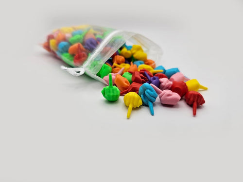 Bag of Hands | Middle Fingers in Bulk | Tiny Middle Fingers | Party Favors | Novelty Items | Flip The Bird in Bulk | F to Give | Jokes (Blue, 20 Pack)