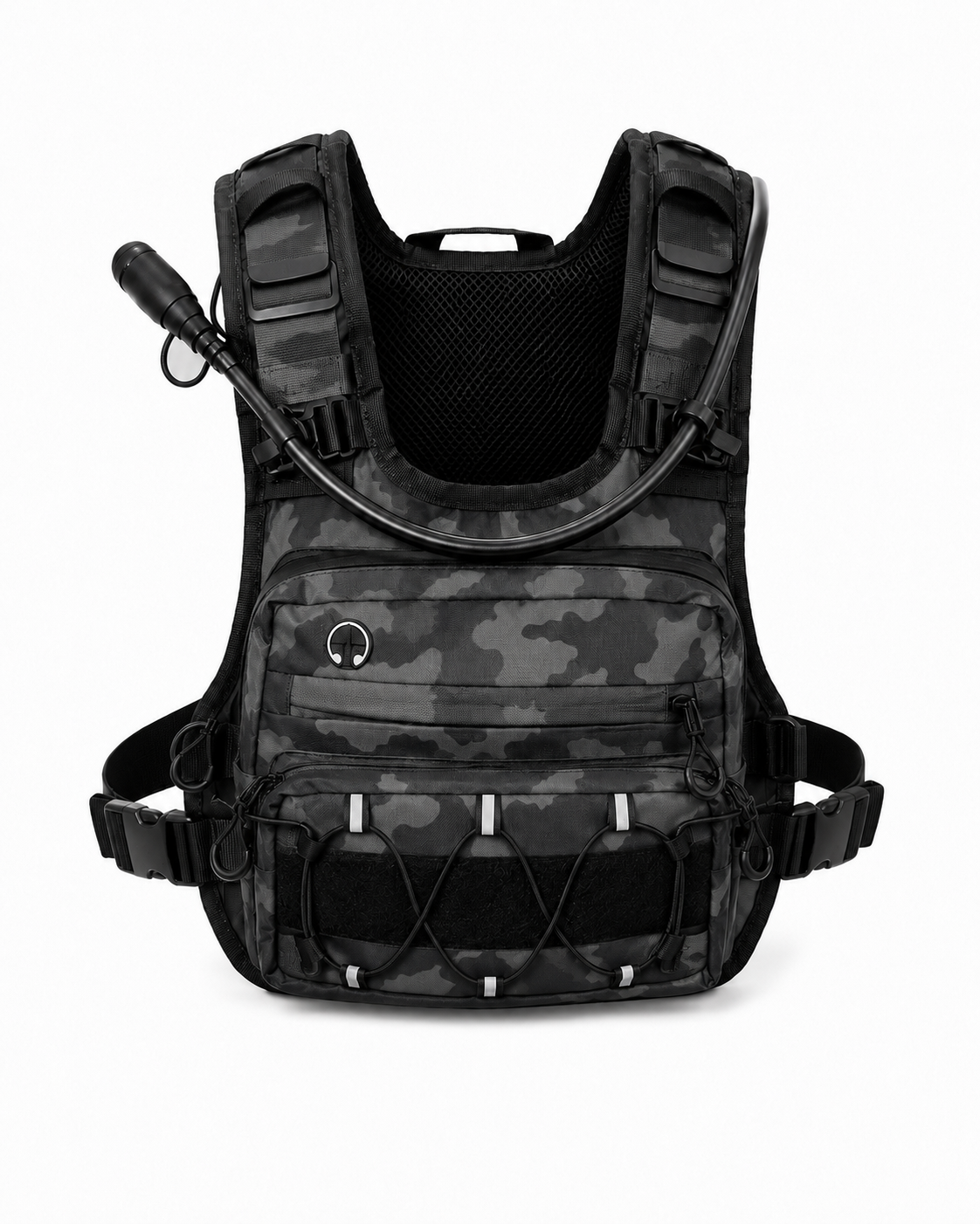 Tactical Hydration Vest Pack | Camo Outdoor Cycling Running Chest Bag