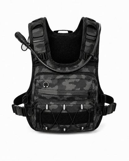 Tactical Hydration Vest Pack | Camo Outdoor Cycling Running Chest Bag