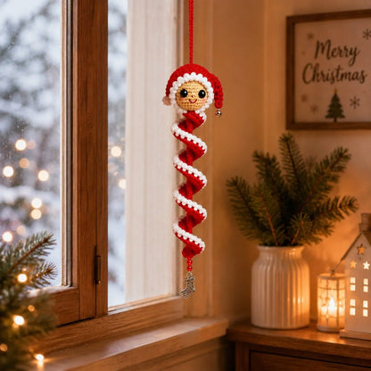 🎅 DIY Crochet Snowman Swirl Ornament Kit - 🎄🧶A crochet project suitable for beginners