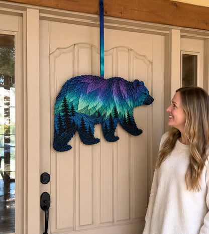 🌌 Beginner-Friendly Northern Lights Wildlife DIY Patchwork Kit | Complete Kit with All Tools & Step-by-Step Guide Included 💕
