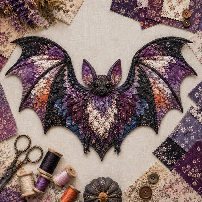 🎃 Halloween Patchwork Scrap Fabric DIY Kit