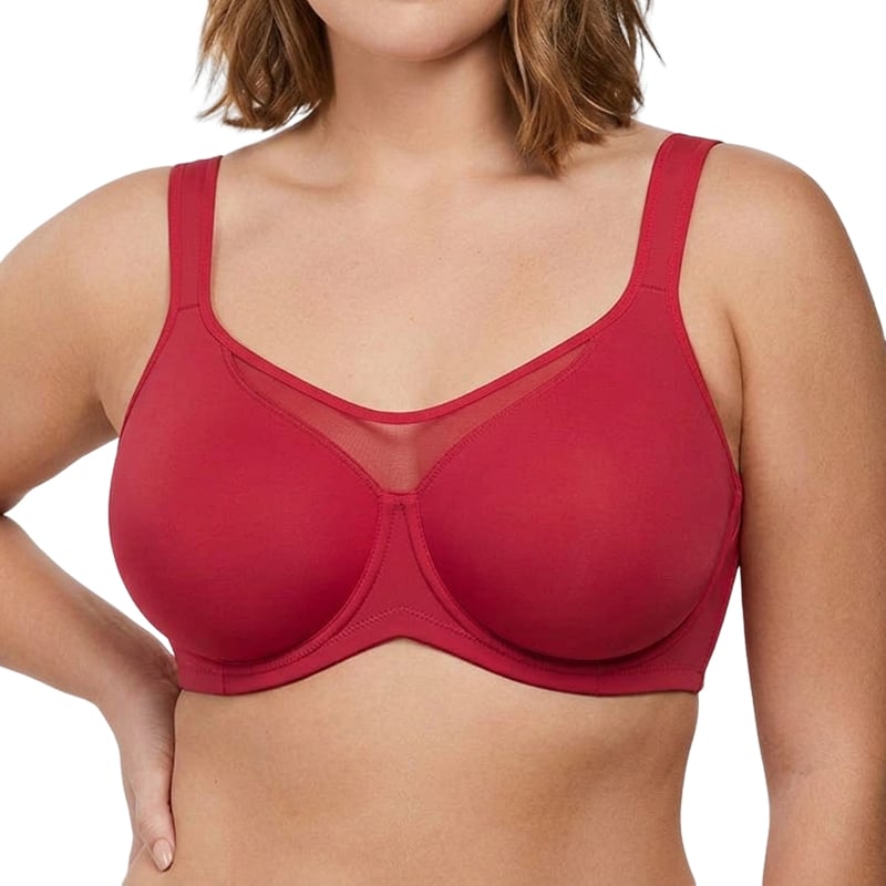 💐Women's Elegant Sheer Full Coverage Minimizer Bra ✨ Plus Size for Large Busts | No Digging, No Spillage & Ultra Comfy