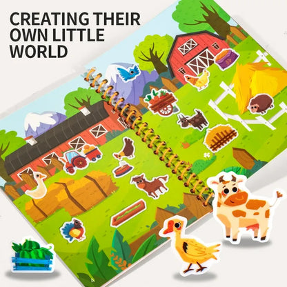 🌟 Reusable Jelly Sticker Activity Book for Kids