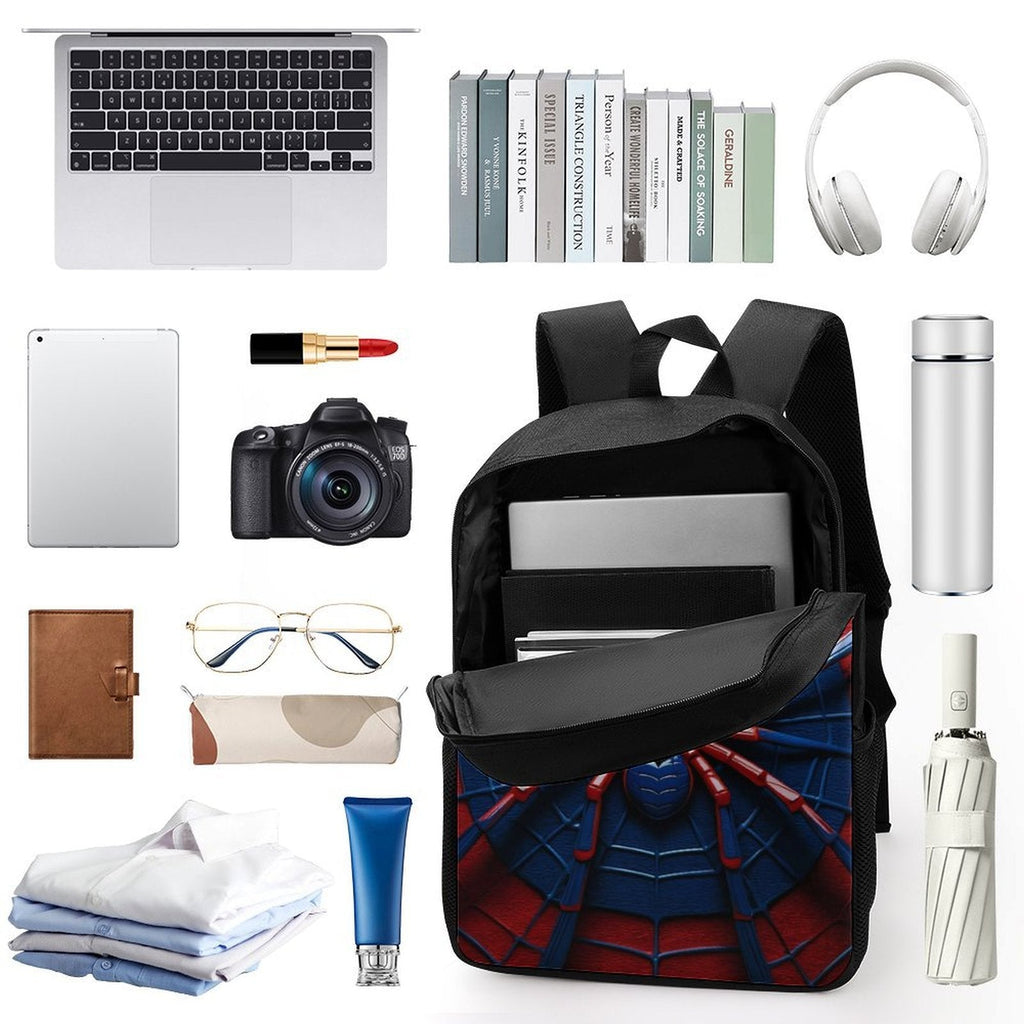Kids Superhero Spider-Web Backpack Set with Lunch Bag & Pencil Case