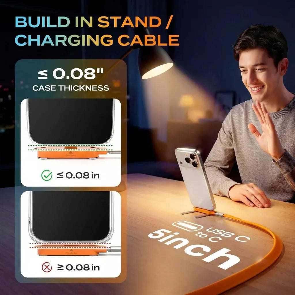 🔥🔥Fast-Charging Cable with Detatchable Stand