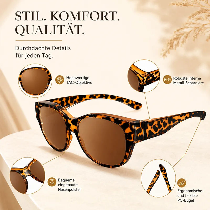 🎉😎2026 New Polarized UV400 Protection Trendy Round Cat-eye Sunglasses 🕶️