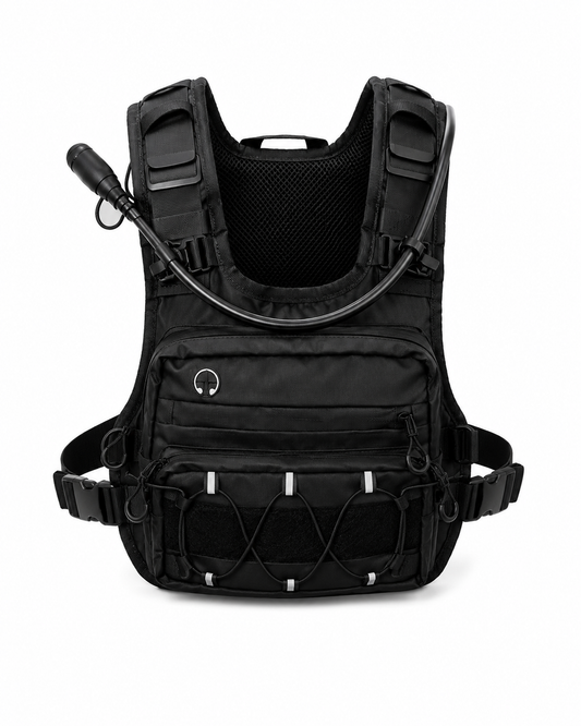 Tactical Hydration Vest Pack | Camo Outdoor Cycling Running Chest Bag
