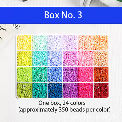 DIY Fuse Bead Craft Kit, Pixel Art Handmade Toy Set, Make Keychains, Framed Art & 3D Ornaments, Educational Craft Gift for Kids