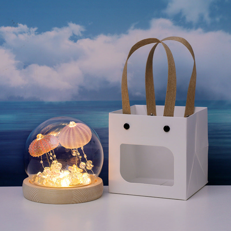 🌊Immersive Healing! Encapsulate the ocean in a glass globe. DIY vintage sea urchin night light—it brought my bestie to tears🌙✨