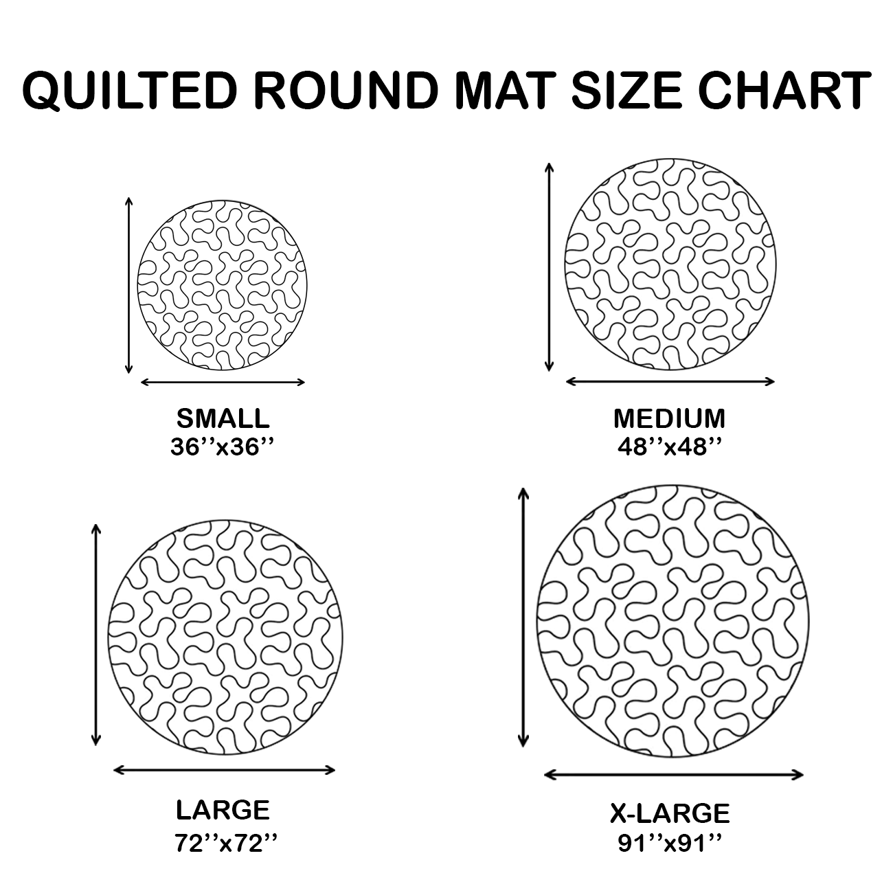 🎃3D Skeleton Vortex Quilted Round Halloween Rug