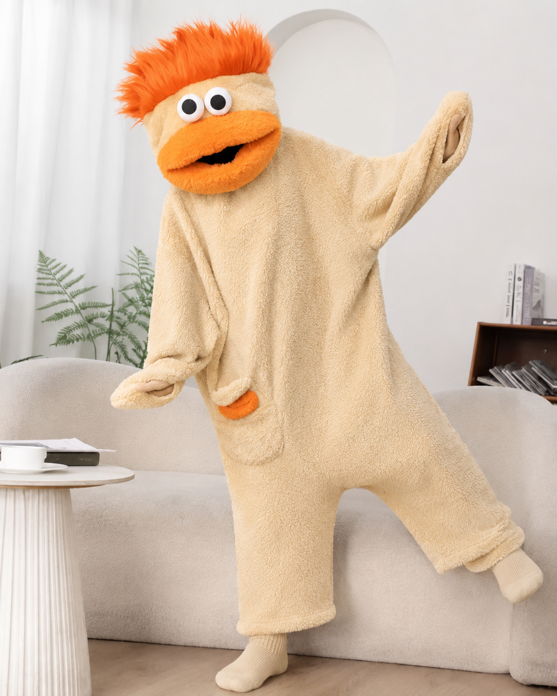 Cartoon Big-Mouth Monster Funny Onesie Pajamas