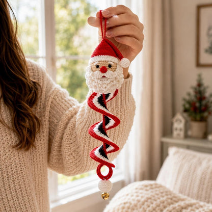 🎅 DIY Crochet Snowman Swirl Ornament Kit - 🎄🧶A crochet project suitable for beginners