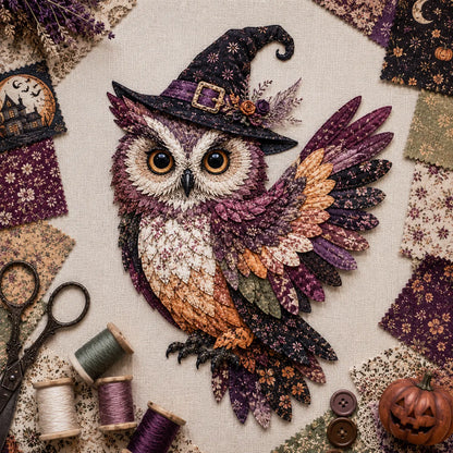 🎃 Halloween Patchwork Scrap Fabric DIY Kit