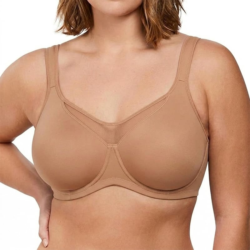💐Women's Elegant Sheer Full Coverage Minimizer Bra ✨ Plus Size for Large Busts | No Digging, No Spillage & Ultra Comfy