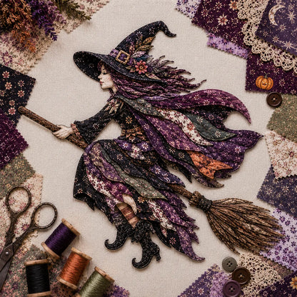 🎃 Halloween Patchwork Scrap Fabric DIY Kit