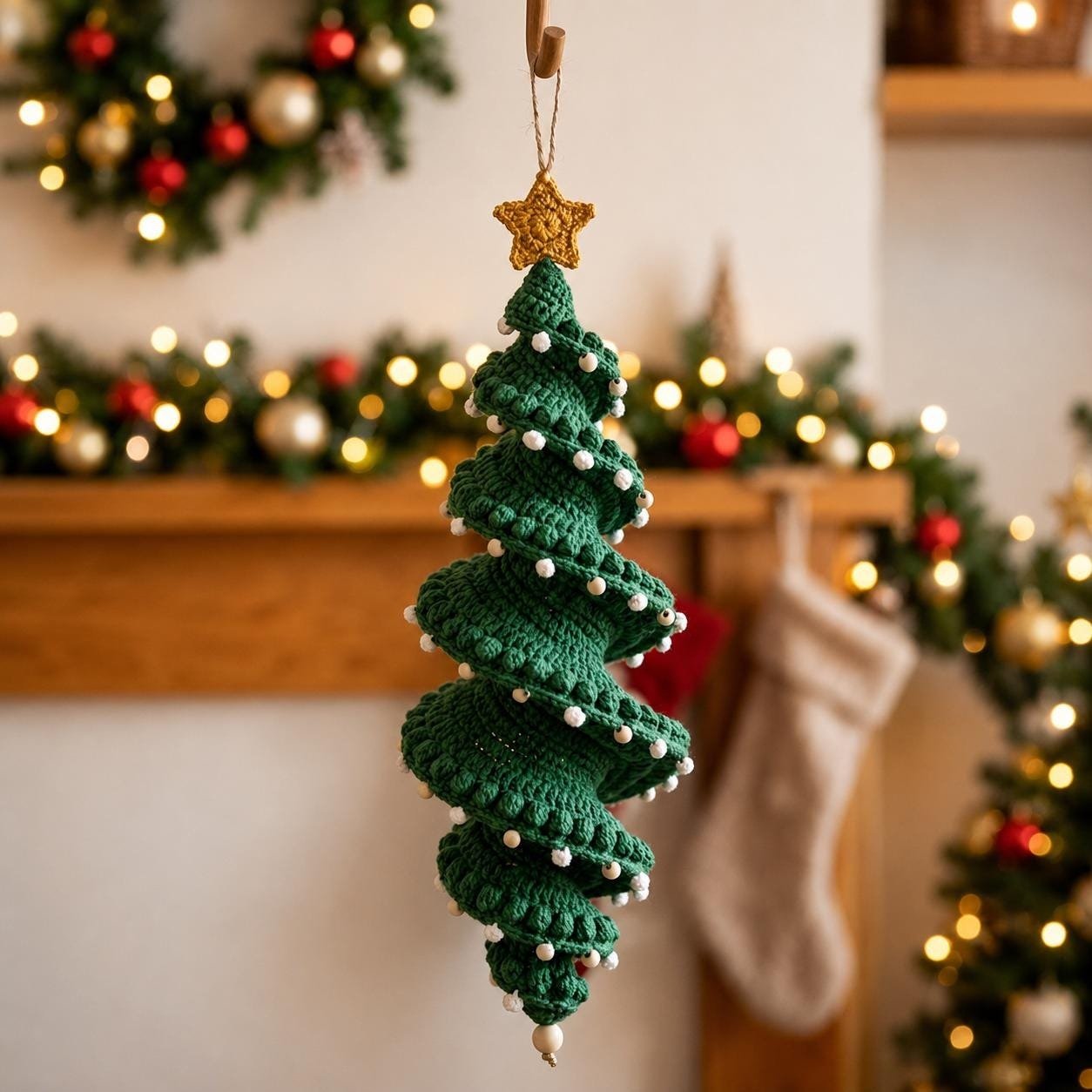 🎅 DIY Crochet Snowman Swirl Ornament Kit - 🎄🧶A crochet project suitable for beginners