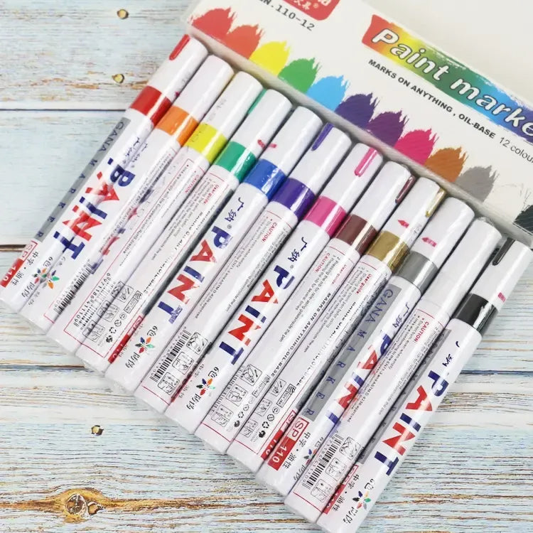 Oil-Based Tire Lettering & DIY Detail Pen Waterproof | Quick-Dry | Permanent