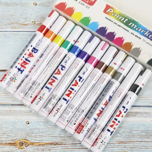 Oil-Based Tire Lettering & DIY Detail Pen Waterproof | Quick-Dry | Permanent