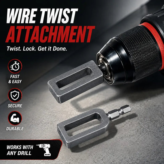🧰 Steel Wire Twisting Tool for Drill- Fast Tightening & Auto Trimming Wire Twist Attachment