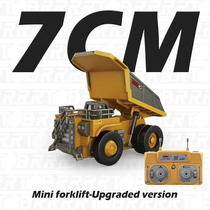 BRRRRT 1/64 RC Forklift Toy Remote Control Excavator RC Dump Truck RC Bulldozer for Adults Kids Boys and Girls RC Construction Vehicles