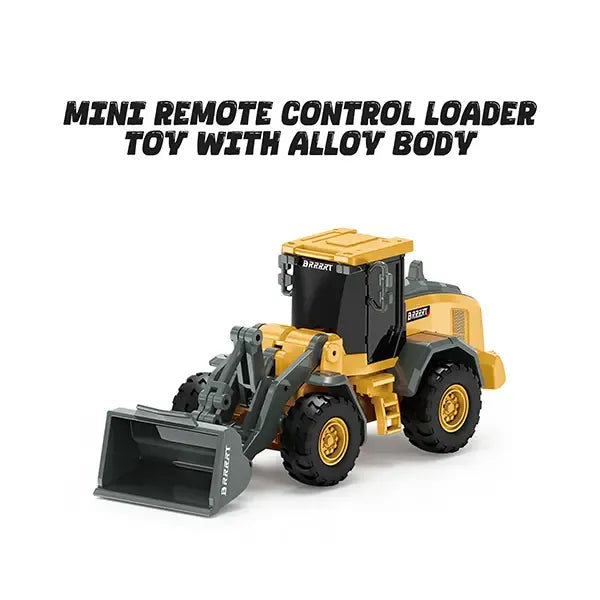 BRRRRT 1/64 RC Forklift Toy Remote Control Excavator RC Dump Truck RC Bulldozer for Adults Kids Boys and Girls RC Construction Vehicles