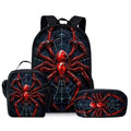 Kids Superhero Spider-Web Backpack Set with Lunch Bag & Pencil Case