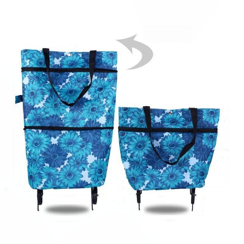 📢📢50% OFF !! ⏰2-in-1 Foldable Shopping Cart