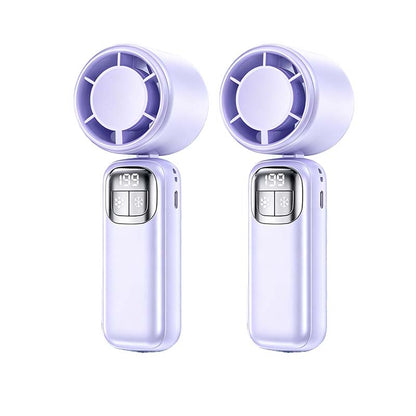 🔥 Summer Hot Sale 📢⚡ 50K+ SOLD! ❄ Foldable Handheld Cooling Fan with LED Display